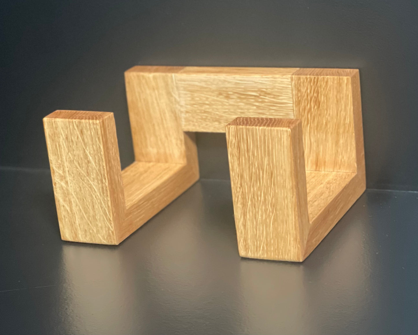 Półka na płyty winylowe z dębu