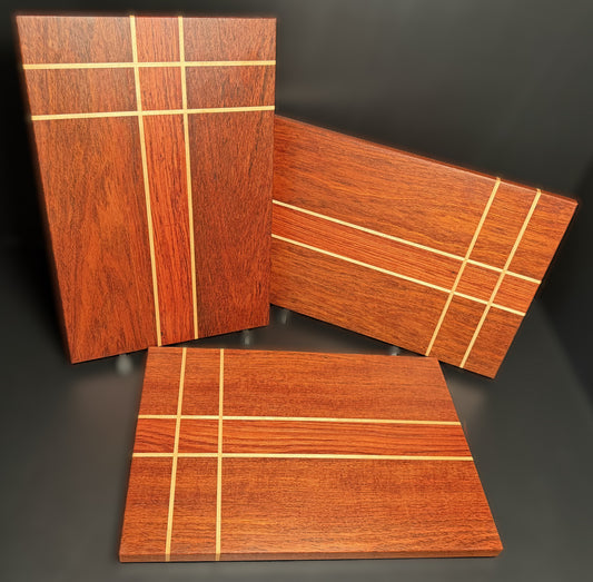 Deska do krojenia/serwowania z drewna Azobe i Klonu kanadyjskiego 