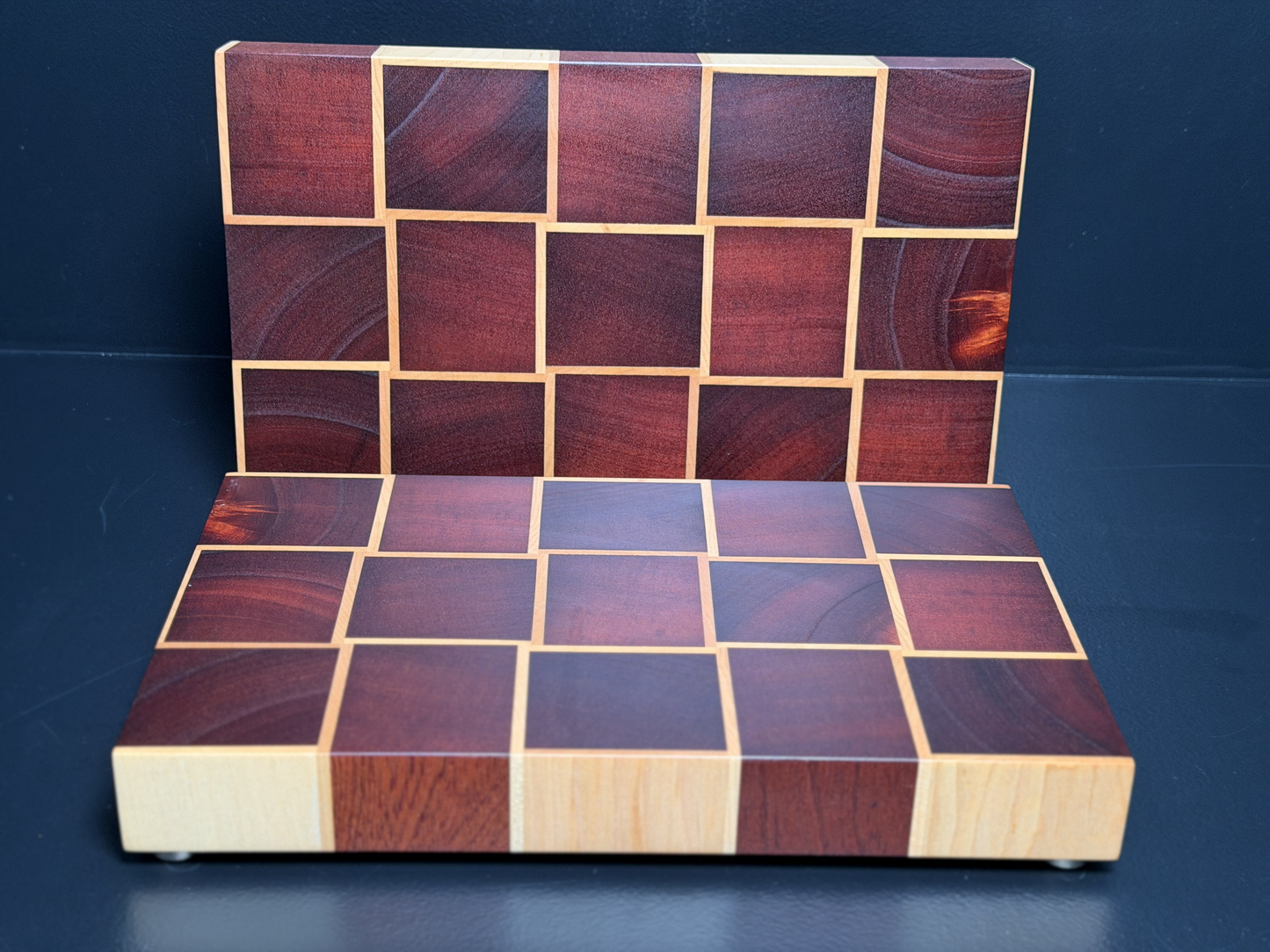 nd-Grain Cutting Board — Sipo Mahogany & Canadian Maple (Basket Weave Pattern) (Kopia)
