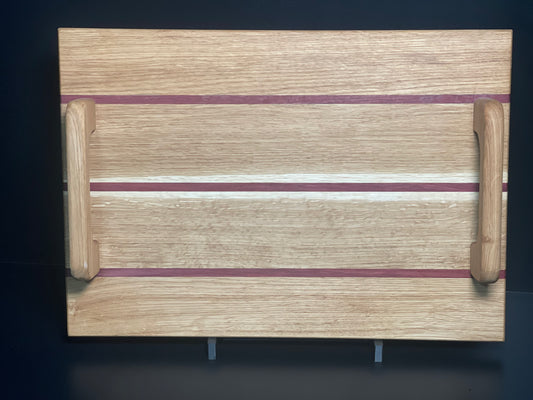 Taca do serwowania z dębu i amaranthu